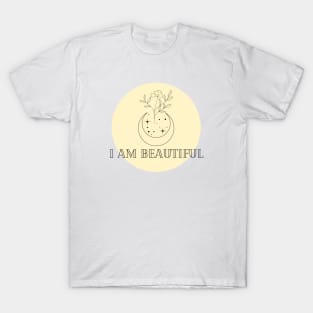 Affirmation Collection - I Am Beautiful (Yellow) T-Shirt